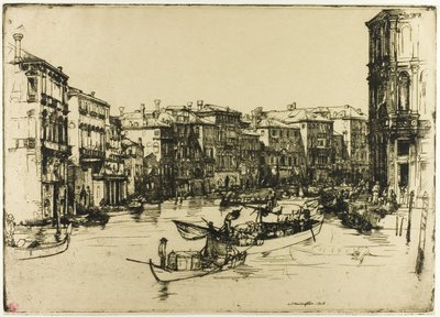 Marknaden, Venedig av Donald Shaw MacLaughlan
