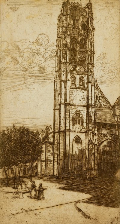 St. Laurent-tornet, Rouen av Donald Shaw MacLaughlan