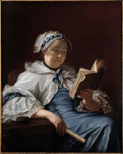 Porträtt av Madame Nonotte Målning av Donat Nonotte (1708-1785) 1758 Besancon. Museum of Fine Arts av Donat Nonotte