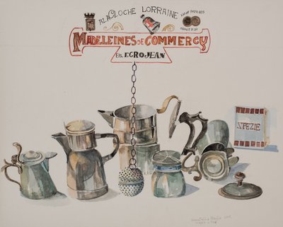 Kaffe eller te, 2012 (akvarell på papper) av Donatella Merlo