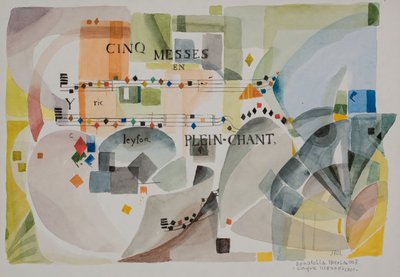 Fem mässor 1701, 2007 (akvarell på papper) av Donatella Merlo