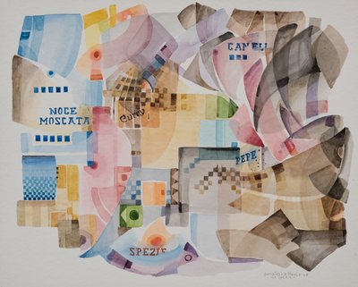 Kryddor, 2008 (akvarell på papper) av Donatella Merlo