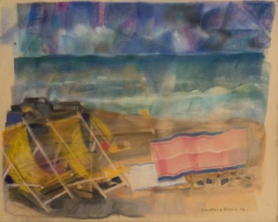 Åskväder kommer snart, 2002 (pastell på sammetspapper) av Donatella Merlo