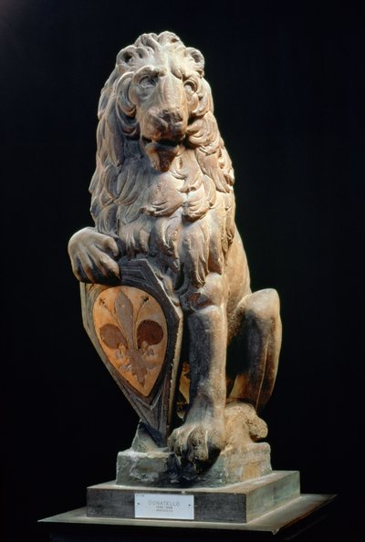 Heraldiskt lejon, 1420 (marmor) av Donatello