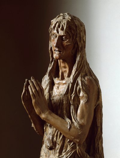 Maria Magdalena. Polykrom träskulptur av Donatello