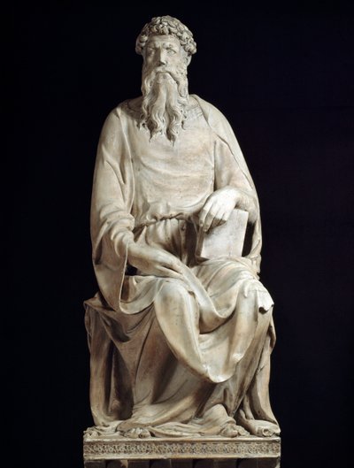 Sankt Johannes evangelist. Marmor skulptur av Donatello