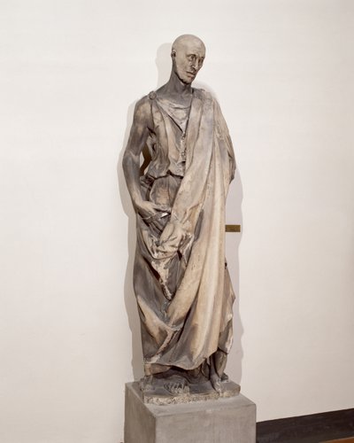 Profeten Habakuk (Lo Zuccone),ca 1423-36 (marmor) av Donatello