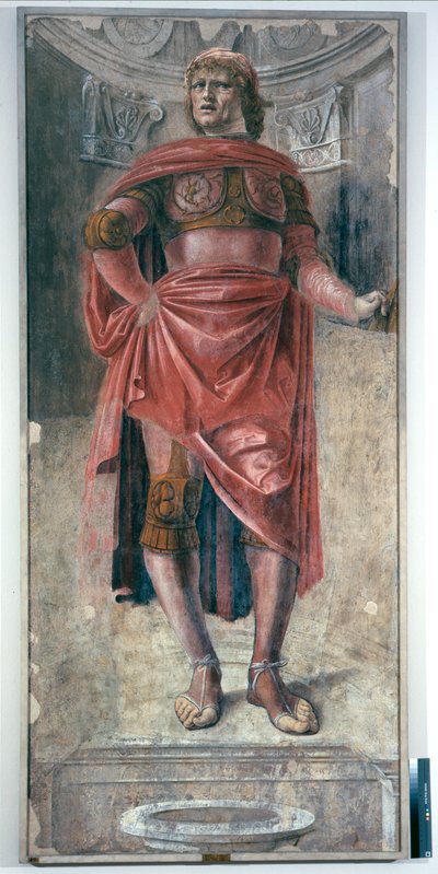 Man with a Two-handed Sword, ac.1486 (fristående fresk monterad på duk) av Donato Bramante