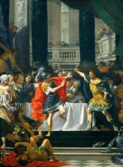 Alexander den store hotad av sin far, troligen 17001705. av Donato Creti