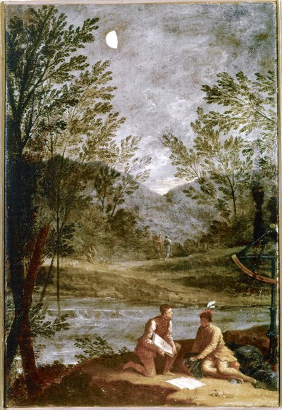 Astronomisk observation. 1711. (olja på duk) av Donato Creti