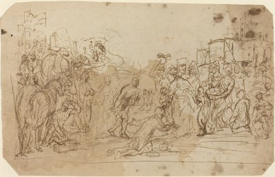 Visarnas tillbedjan [recto] av Donato Creti