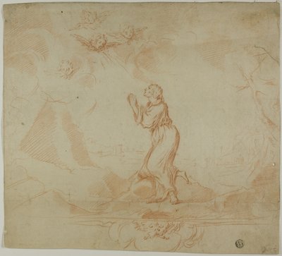 Kvinna i extas och Putti av Donato Creti