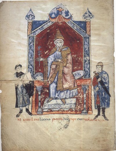 Matilda av Toscana Från: Vita Mathildis di Donizone di Canossa, mellan 1111 och 1115 av Donizone di Canossa