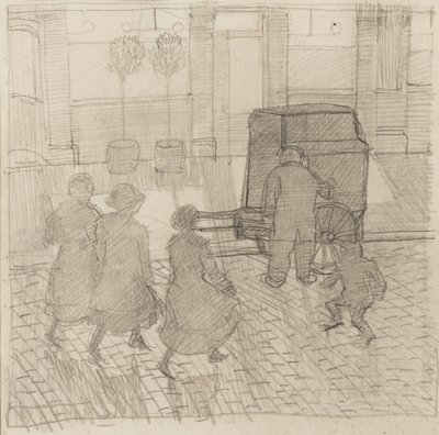 Orgelkvarn, ca 1914 av Dora Carrington