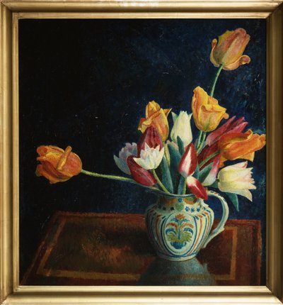 Tulpaner i en Staffordshire-kanna av Dora Carrington