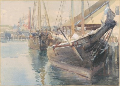 Skeppar vid kajen av Dora Louise Murdoch