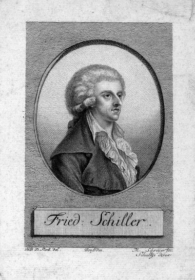 Porträtt av Friedrich von Schiller 1759-1805 av Dora Stock