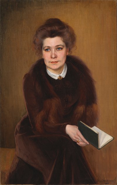 Irma (porträtt av konstnärens syster) av Dora Wahlroos