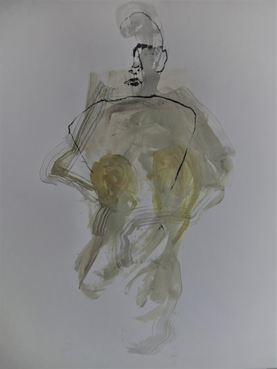 Abstrakt nakenfigur av Doris Schmitz