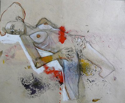 Abstrakt liggande figur av Doris Schmitz