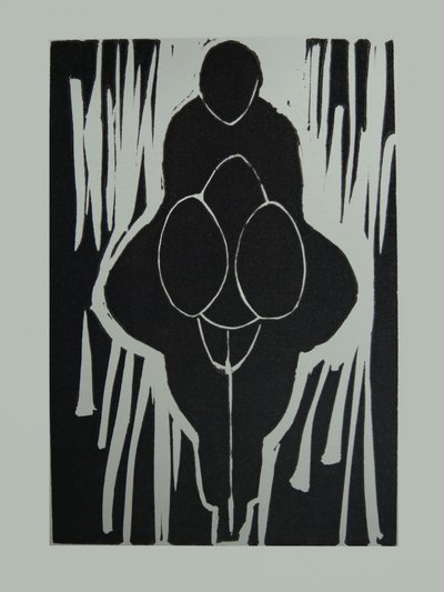 Fet, abstrakt figur av Doris Schmitz