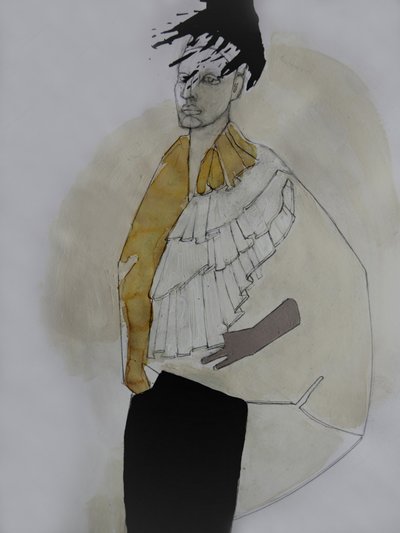 Elegant figur med volanger av Doris Schmitz
