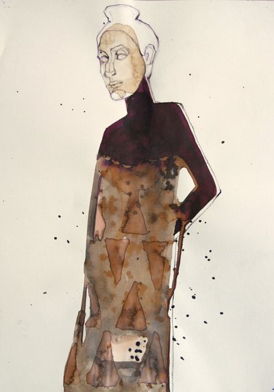 Elegant modefigur av Doris Schmitz