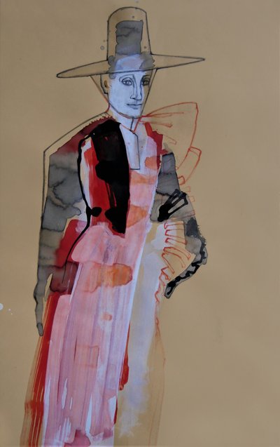 Elegant modefigur av Doris Schmitz