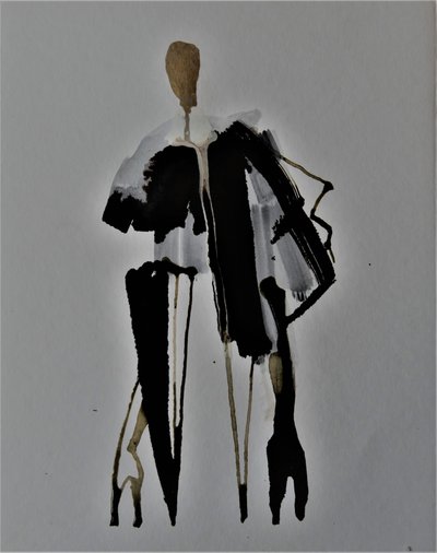 Elegant modefigur av Doris Schmitz