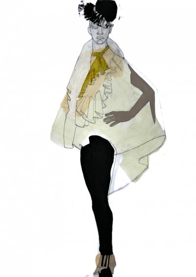 Elegant modeillustration av Doris Schmitz