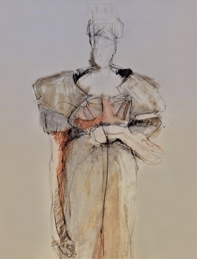 Elegant modeskiss av Doris Schmitz