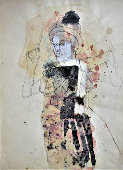 Uttrycksfull kvinnlig figur av Doris Schmitz