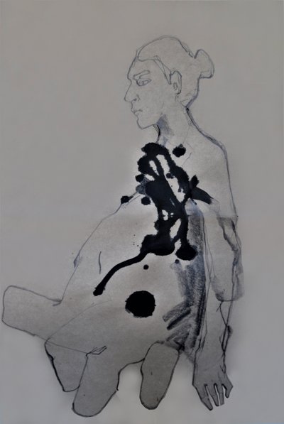 Figur i mörkt bläck av Doris Schmitz