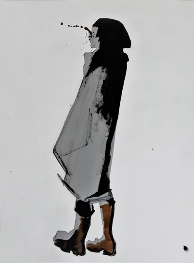Figur med bläcksprut av Doris Schmitz