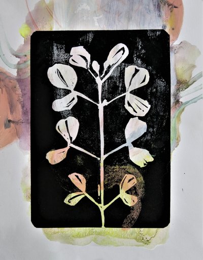 Pastellmålning av växter av Doris Schmitz