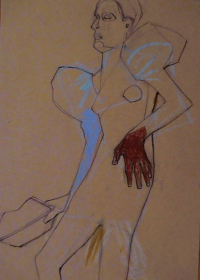 Stiliserad modefigur av Doris Schmitz