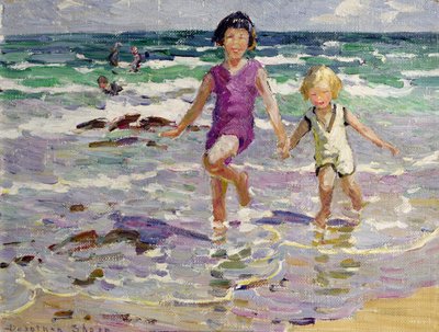 Through the Waves (olja på duk) av Dorothea Sharp