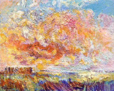 Fiery Sunset Field av Dorothy Fagan
