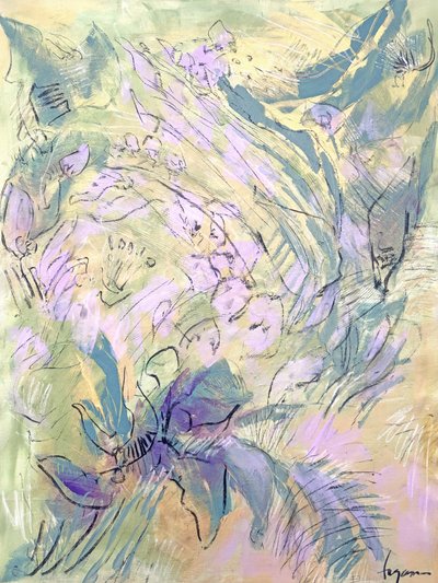 Mjuka lavendelblommor av Dorothy Fagan