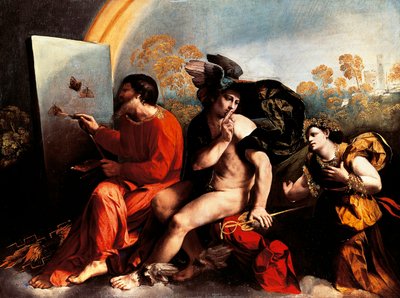 Jupiter och målare, av Dosso Dossi av Dosso Dossi