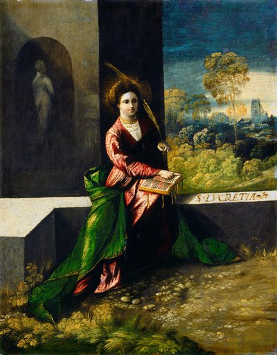 Saint Lucretia, ca 1520 (olja på pannå) av Dosso Dossi