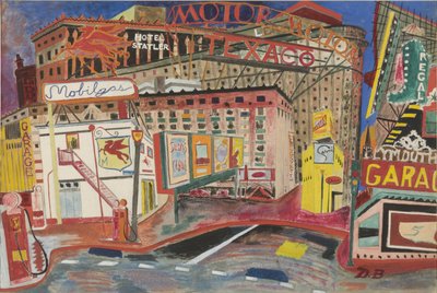 Boston (akvarell på papper) av Douglas Brown