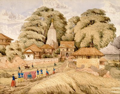 Narain - Hitthee, nära Kathmandoo, Nepal av Dr. Henry Ambrose Oldfield