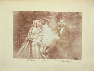 Ett gruppporträtt med Mr och Mrs Adair Craigie, Mrs James Brewster och Sir David Brewster av Dr. John Adamson