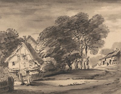 Stuga bland träd av Dr. Thomas Monro