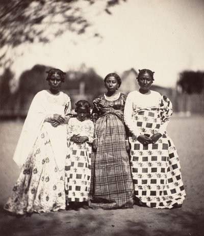 Kvinnor från Betsimisaraka, Madagaskar, 1863. av Désiré Charnay