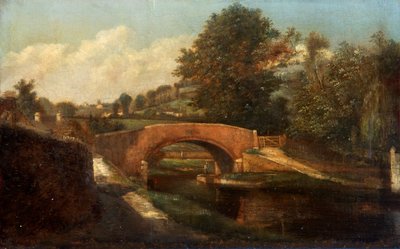 Canal Bridge, Brimscombe, Gloucestershire av Désiré Delaplace-Gérardin