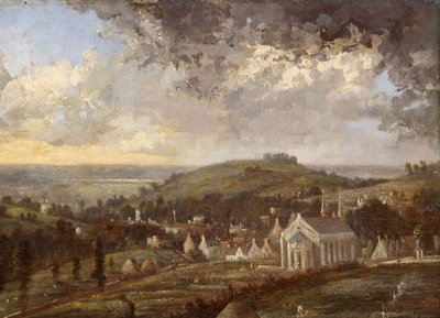 Stroud and the Severn, Gloucestershire av Désiré Delaplace-Gérardin