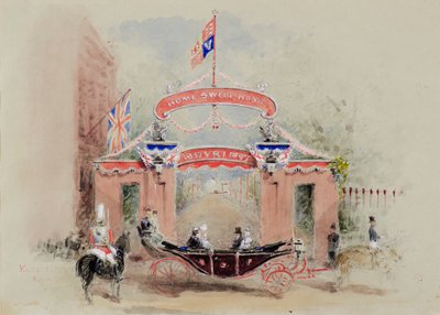Ingång till Kensington Palace (akvarell) av Duchess of Argyll Princess Louise