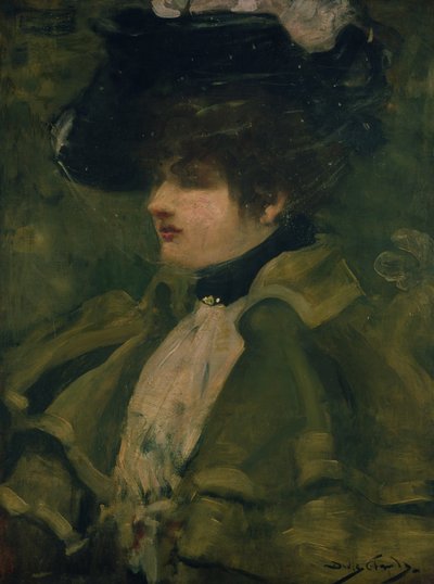 Porträtt av Sarah Bernhardt av Dudley Hardy